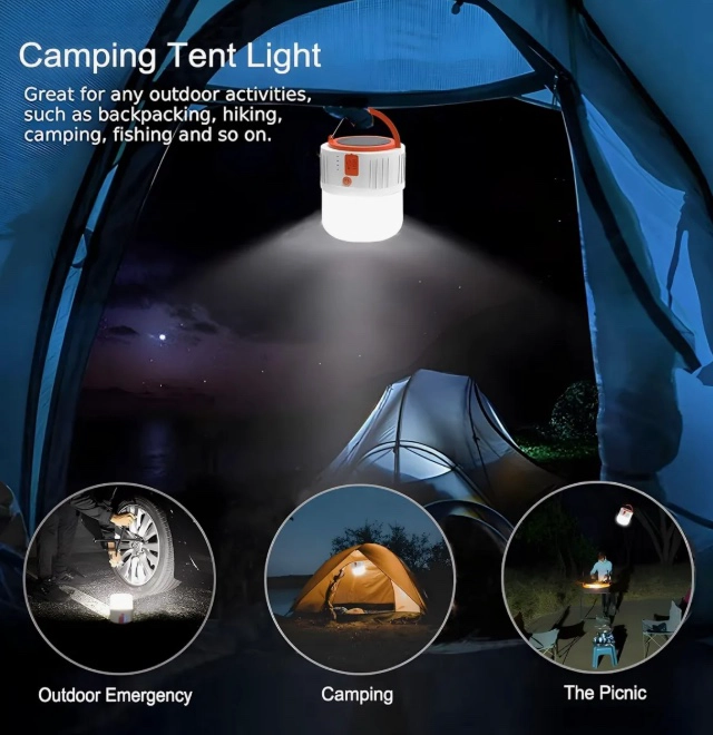 LAMPARA SOLAR LED RECARGABLE - 8