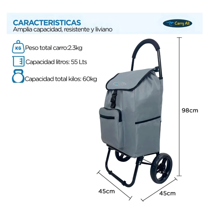 CARRITO DE COMPRAS PLEGABLE 55 - 6