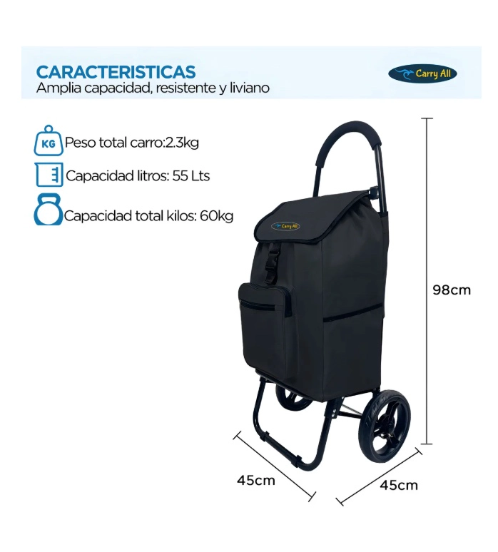 CARRITO DE COMPRAS PLEGABLE 55 - 6