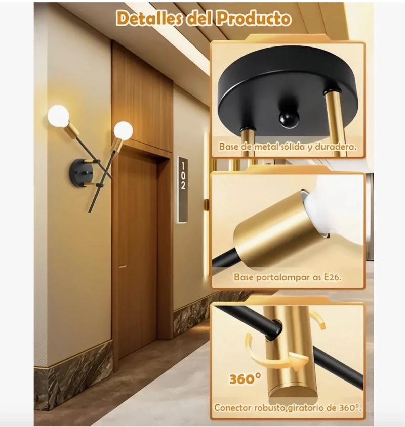 LAMPARA DE TECHO PARA ILUMINACION - 9