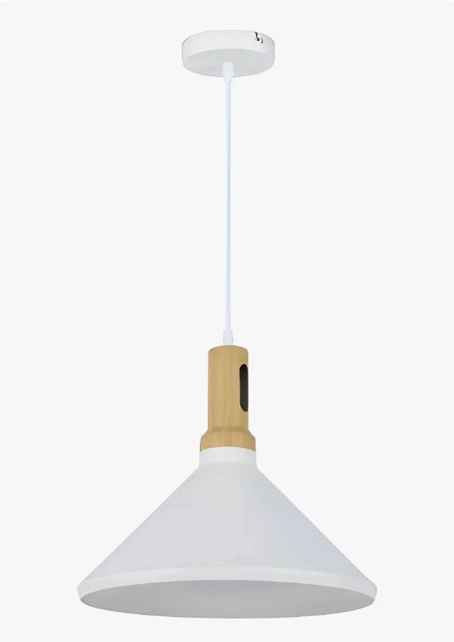 LAMPARA COLGANTE BLANCO 35CM - 1