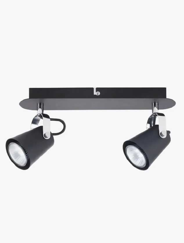 BARRA 2 LUCES NEGRO MATE - 7