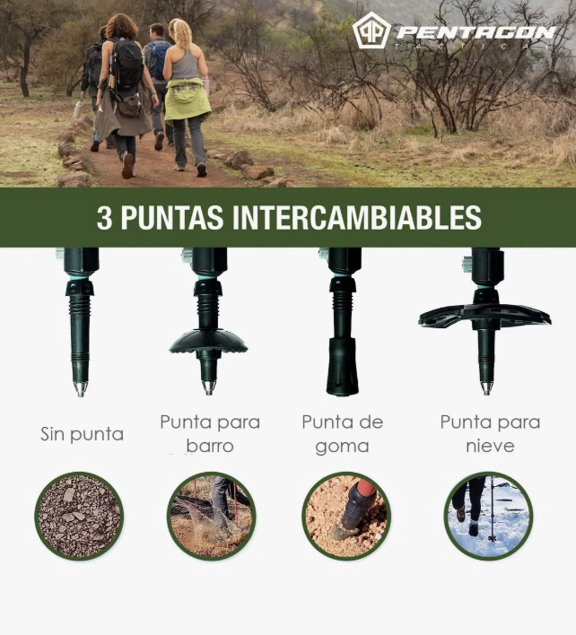 BASTONES DE TREKKING SET DE 2 - 6