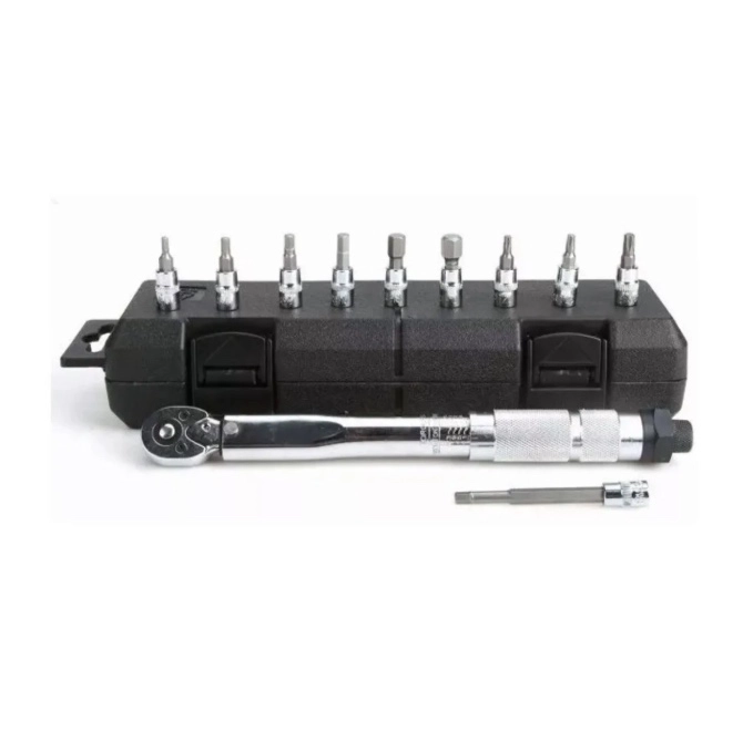LLAVE DE TORQUE 1/4 PULGADA 5 A 25NM -11 PIEZAS - 8