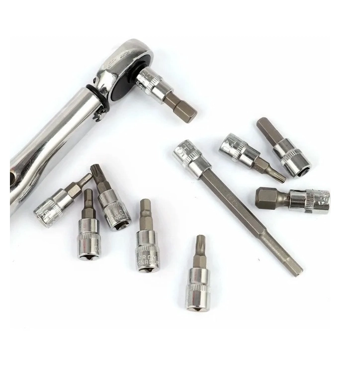 LLAVE DE TORQUE 1/4 PULGADA 5 A 25NM -11 PIEZAS - 9