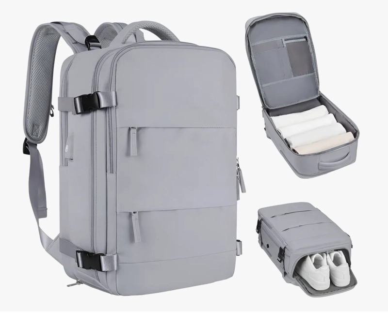 MOCHILA VIAJE EXPANDIBLE CON USB - 1