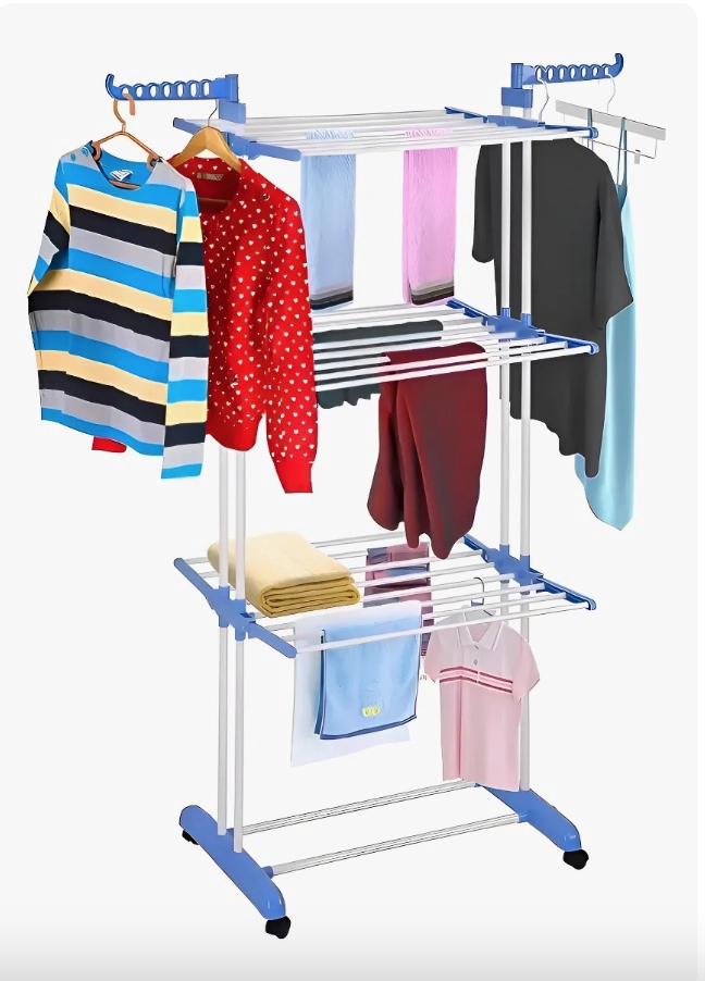TENDEDERO COLGADOR ROPA PLEGABLE 3 NIVELES - 6