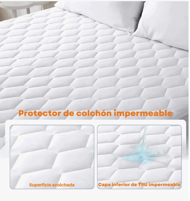 CUBRE COLCHON IMPERMEABLE 1,5 PLAZA - 6