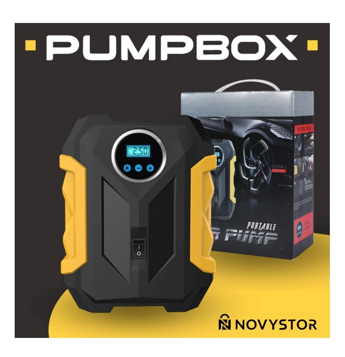 COMPRESOR DE AIRE PORTATIL DIGITAL 12V - 6