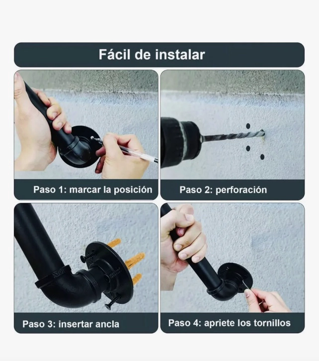 BARANDAL DE PASAMANOS ESCALERAS 3M - 3