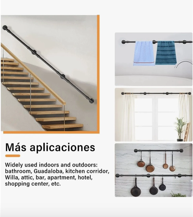 BARANDAL DE PASAMANOS ESCALERAS 3M - 4