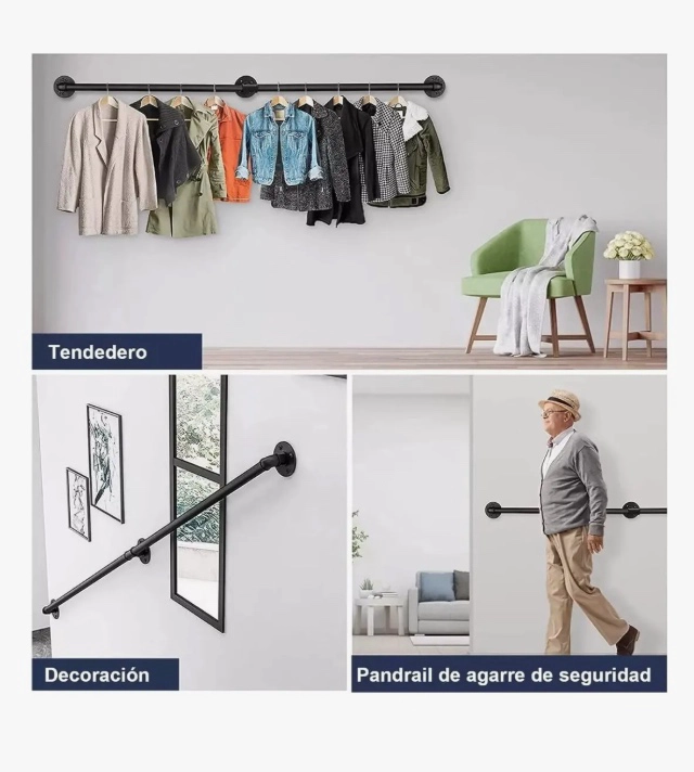 BARANDAL DE PASAMANOS ESCALERAS 3M - 8