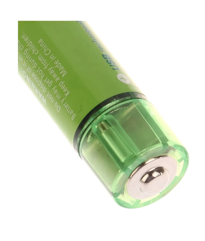 PACK X2 PILAS RECARGABLES USB PILA AA RECARGABLE DOBLE A - 5