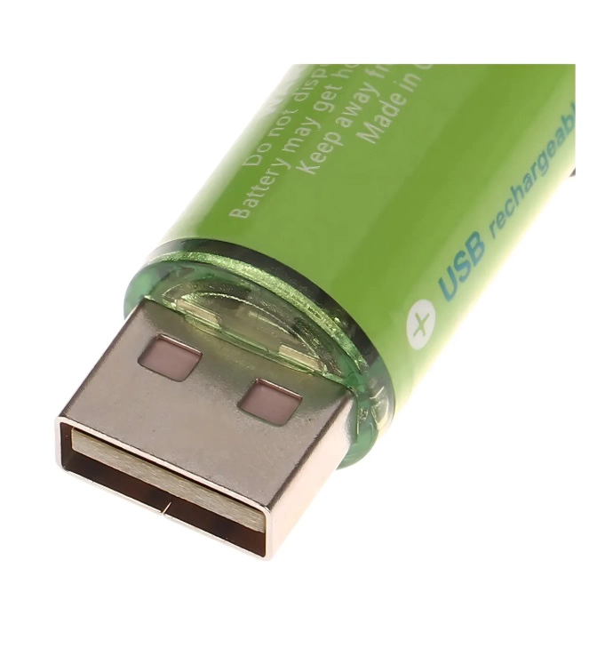 PACK X2 PILAS RECARGABLES USB PILA AA RECARGABLE DOBLE A - 8
