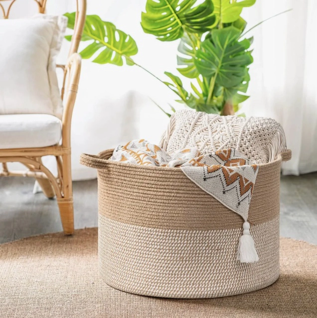 CANASTO ROPA SUCIA GRANDE DE 55CM - 6