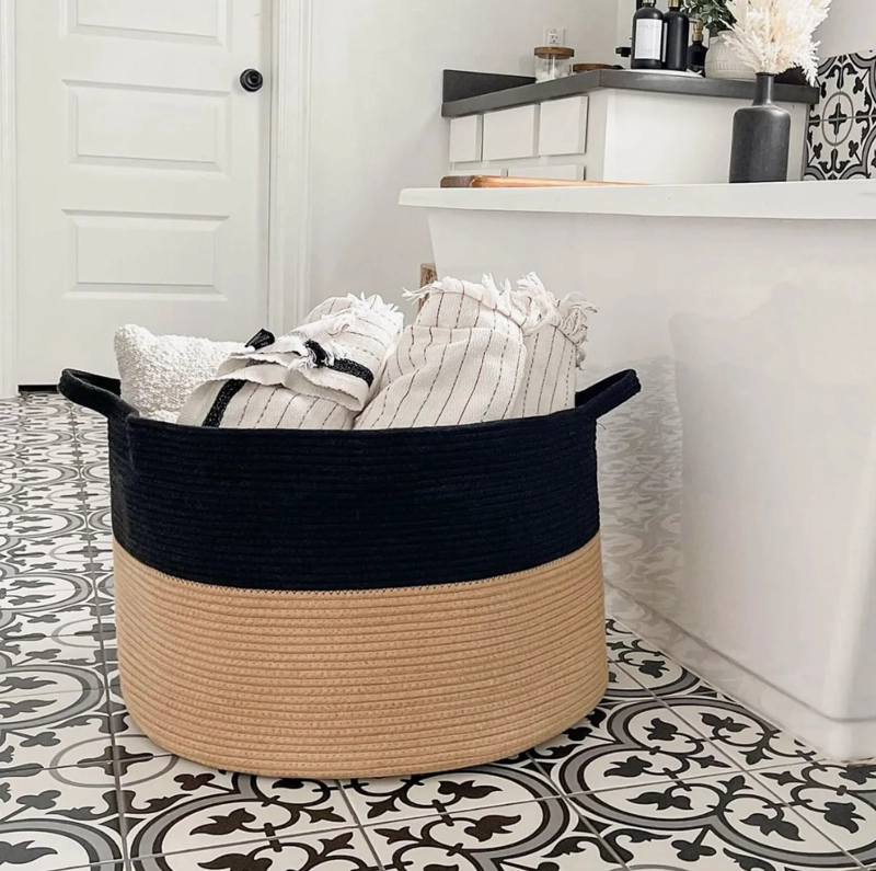 CANASTO ROPA SUCIA GRANDE DE 55CM - 3