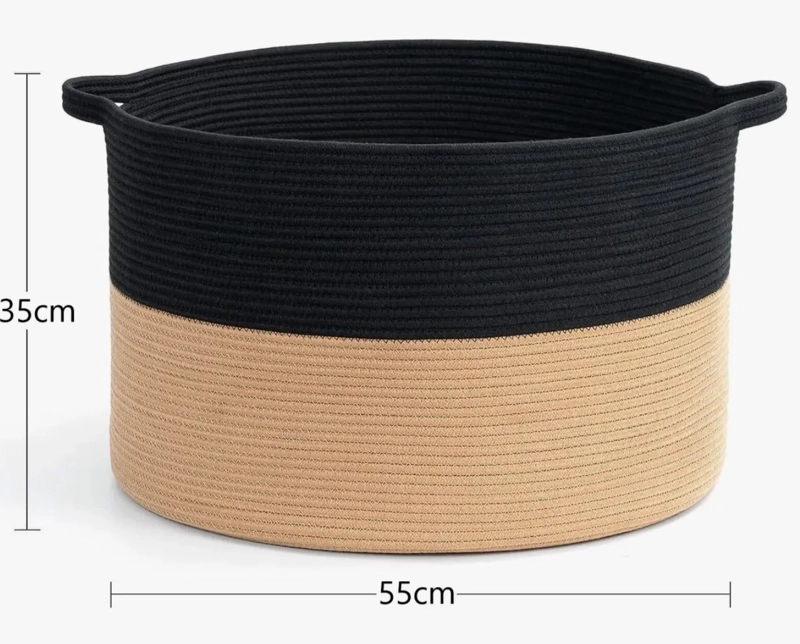 CANASTO ROPA SUCIA GRANDE DE 55CM - 7