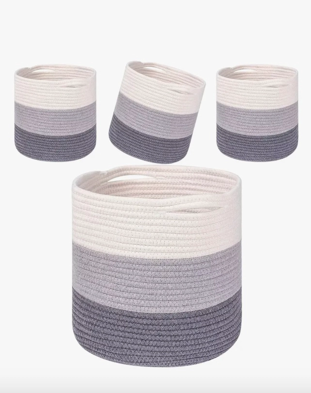 CANASTO ROPA SUCIA GRANDE DE 55CM - 1