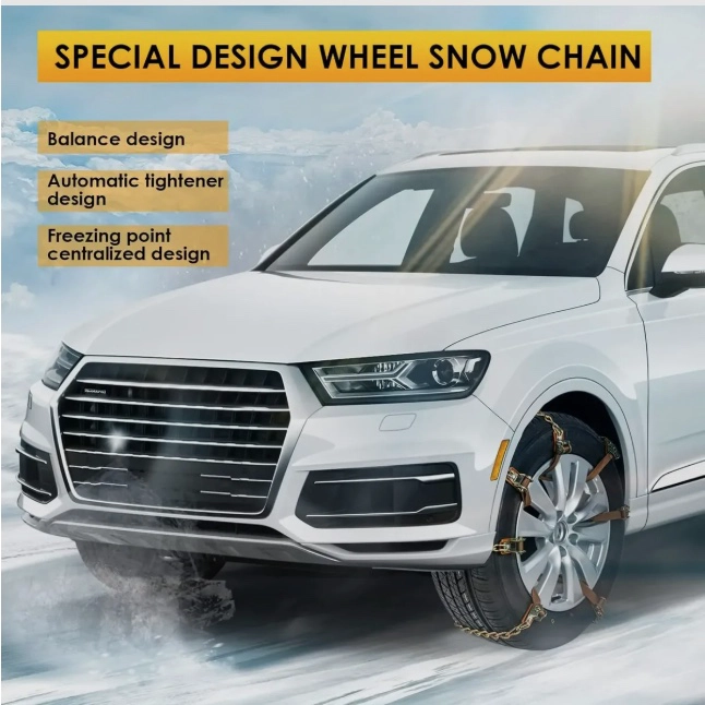 KIT 10 CADENAS NIEVE AJUSTABLES AUTO/CAMIONETA ACERO - 2