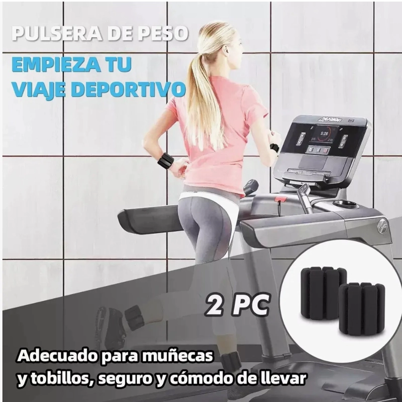 KIT 2 BRAZALETES PESAS PARA TOBILLOS Y MUÑECAS 2 LBS - 6