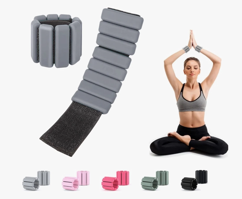 KIT 2 BRAZALETES PESAS PARA TOBILLOS Y MUÑECAS 2 LBS - 1