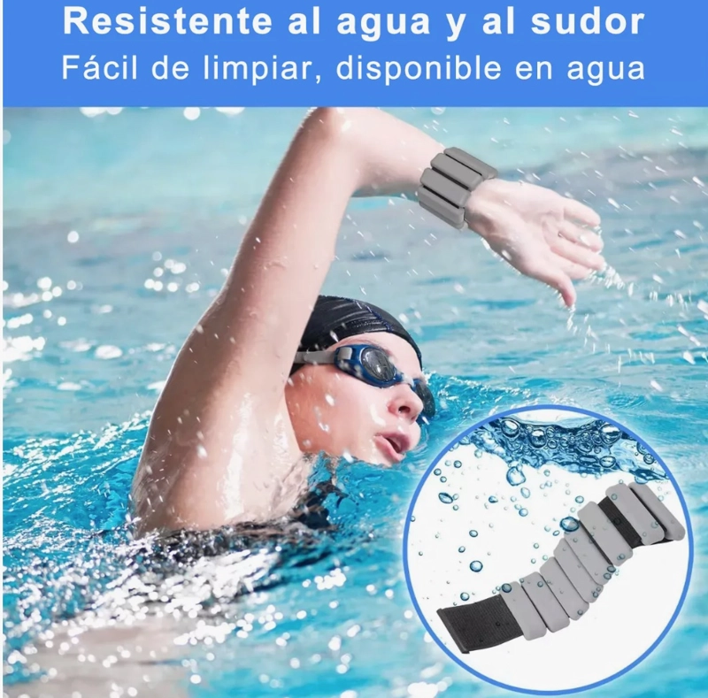 KIT 2 BRAZALETES PESAS PARA TOBILLOS Y MUÑECAS 2 LBS - 7
