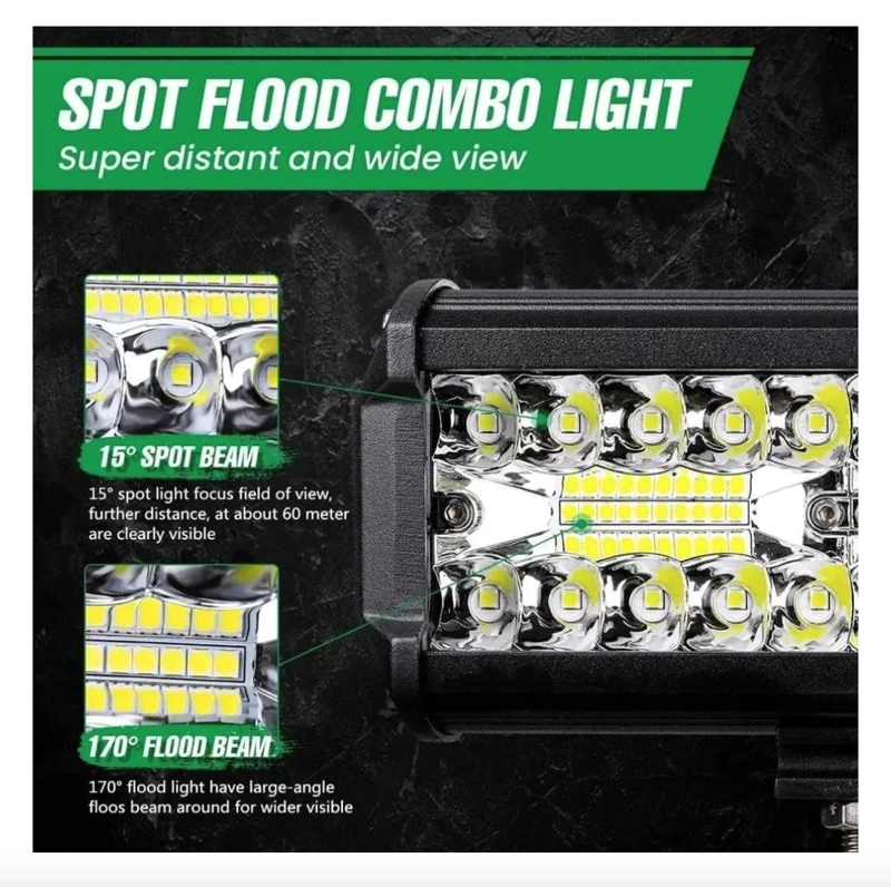 FOCOS LED NEBLINERO BARRA RECTA 120W - 3