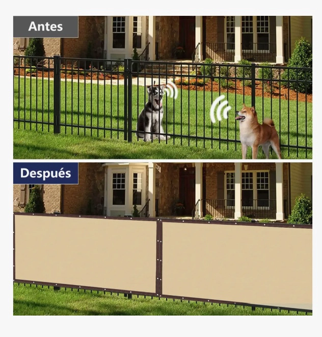 VALLA DE PROTECCION PRIVACIDAD CON FIJACIONES 1X5MTS - 5