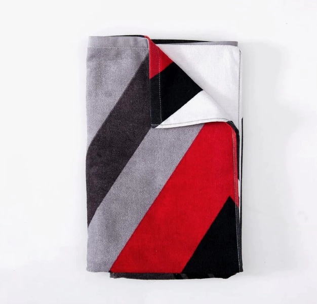TOALLA DE ALGODON CON ESTAMPADO Y BOLSA - 3