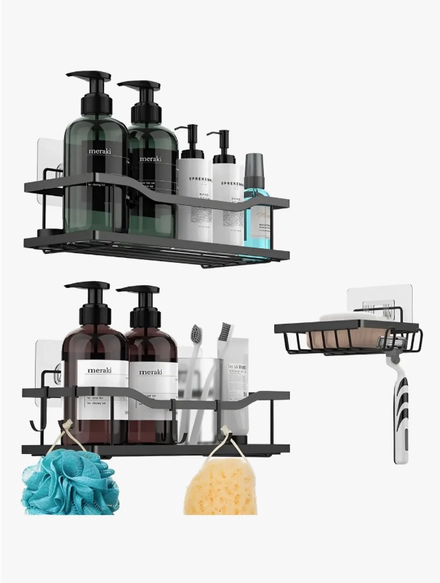 ORGANIZADOR DE DUCHA REPISA BAÑO ADHESIVO - 2