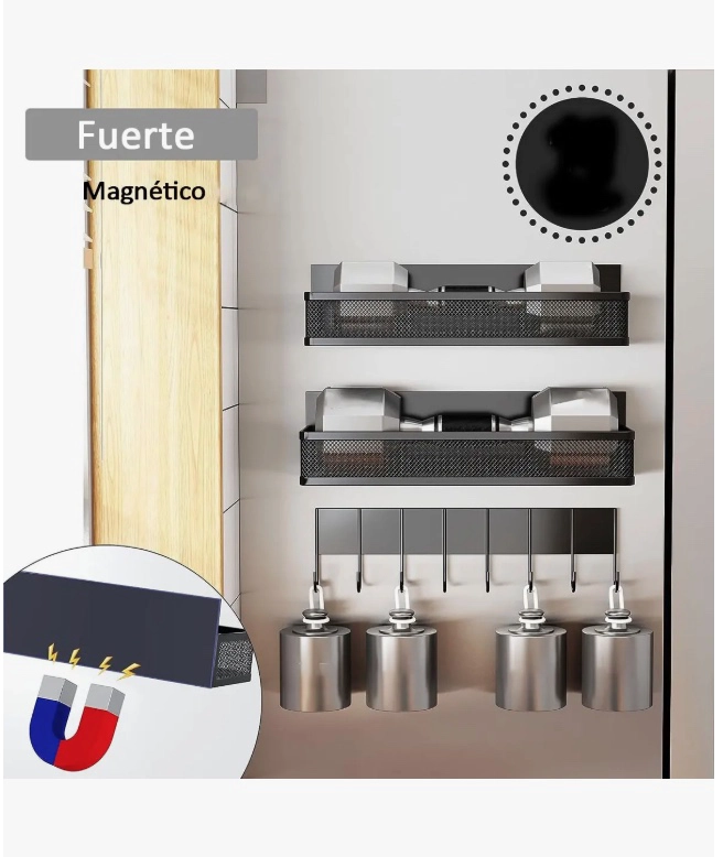 KIT 3 ESTANTE DE ALMACENAMIENTO MAGNE TICO - 4