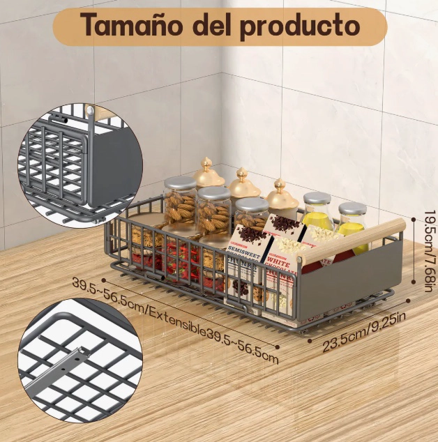 2PCS ORGANIZADOR DE GABINETE EXTRAIBLE - 3