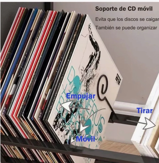 ORGANIZADOR METALICO PARA TOCADISCOS - 5