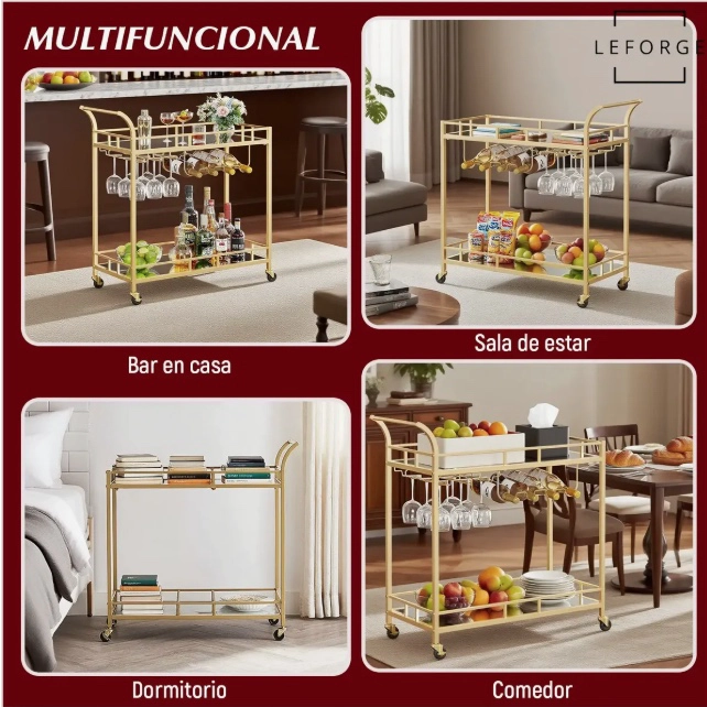 CARRO BAR COCINA ORGANIZADOR - 4