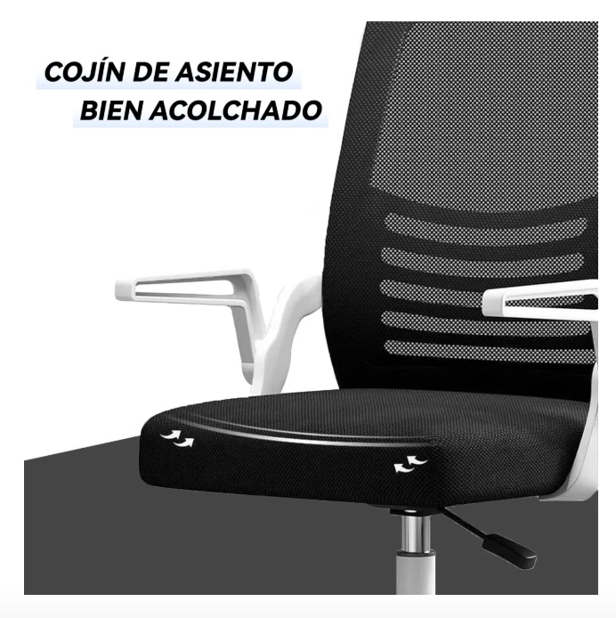 SILLA ESCRITORIO ERGONOMICA ACOLCHADA - 3