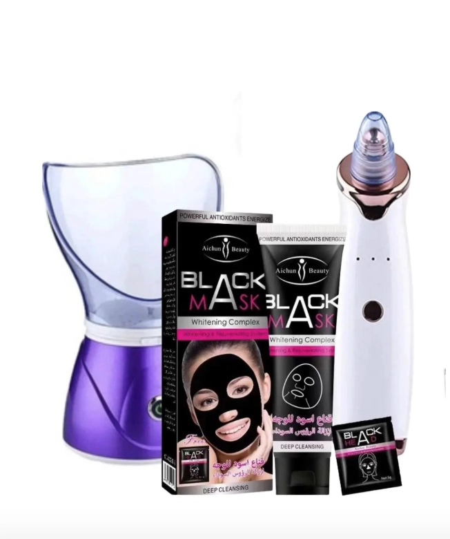 KIT BLACK MASK + VAPORIZADOR SAUNA + REMOVEDOR PUNTOS NEGRO - 1
