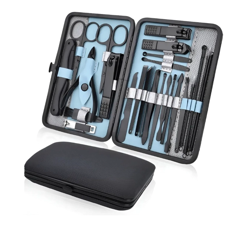 SET MANICURE PROFESIONAL 25 PIEZAS CELESTE - 1