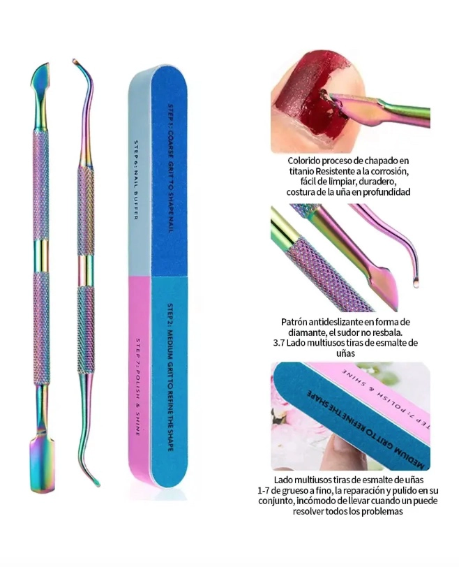 KIT DE MANICURA Y PEDICURA PROFESIONAL - 7