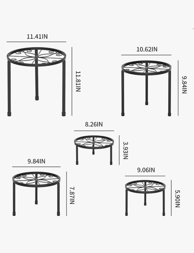 5PCS BASES PARA MACETEROS - 2