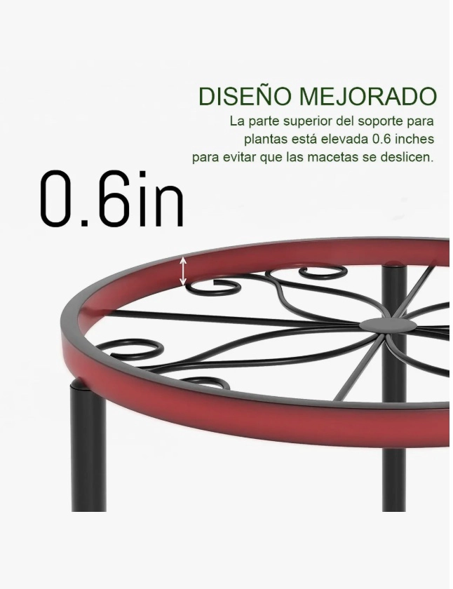 5PCS BASES PARA MACETEROS - 4