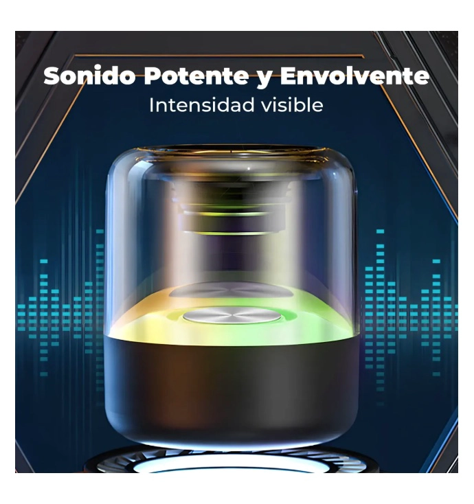 PARLANTE BLUETOOTH PORTATIL RGB - 3