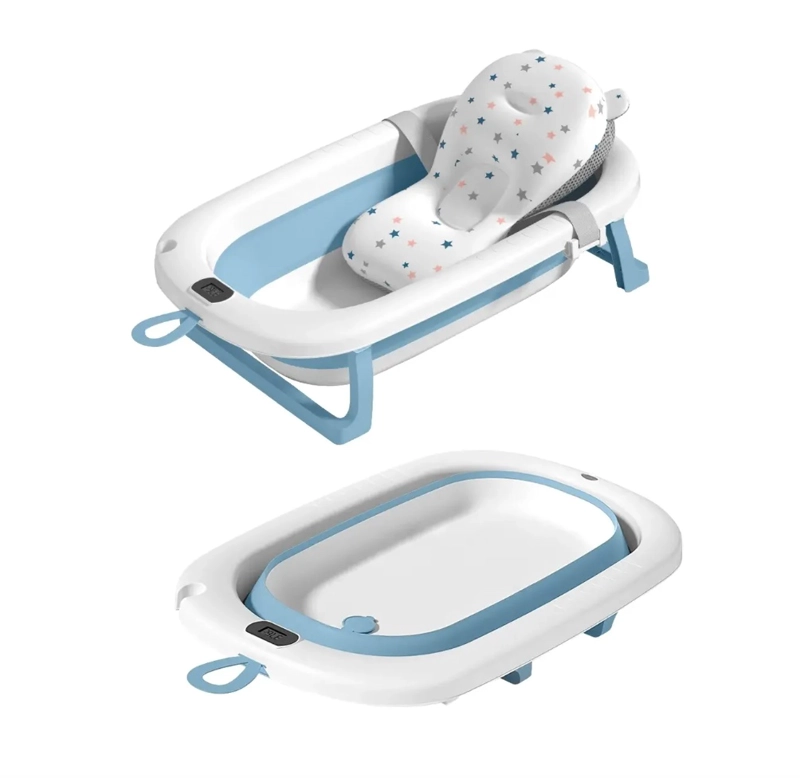 TINA BEBE BAÑERA PLEGABLE CON TERMOMETRO - 2