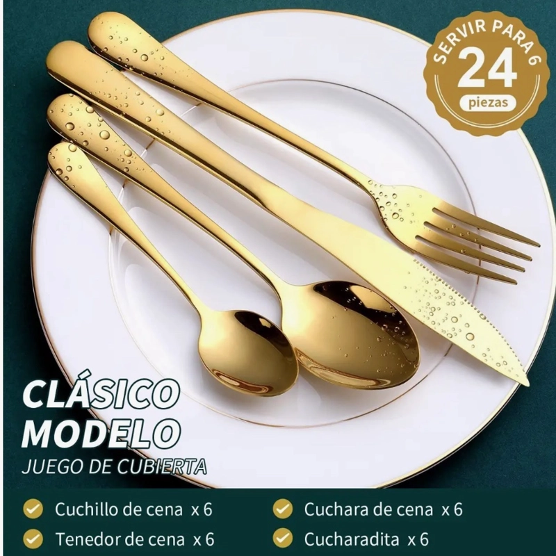 SET 24 PIEZAS CUCHILLERIA DE LUJO - 4