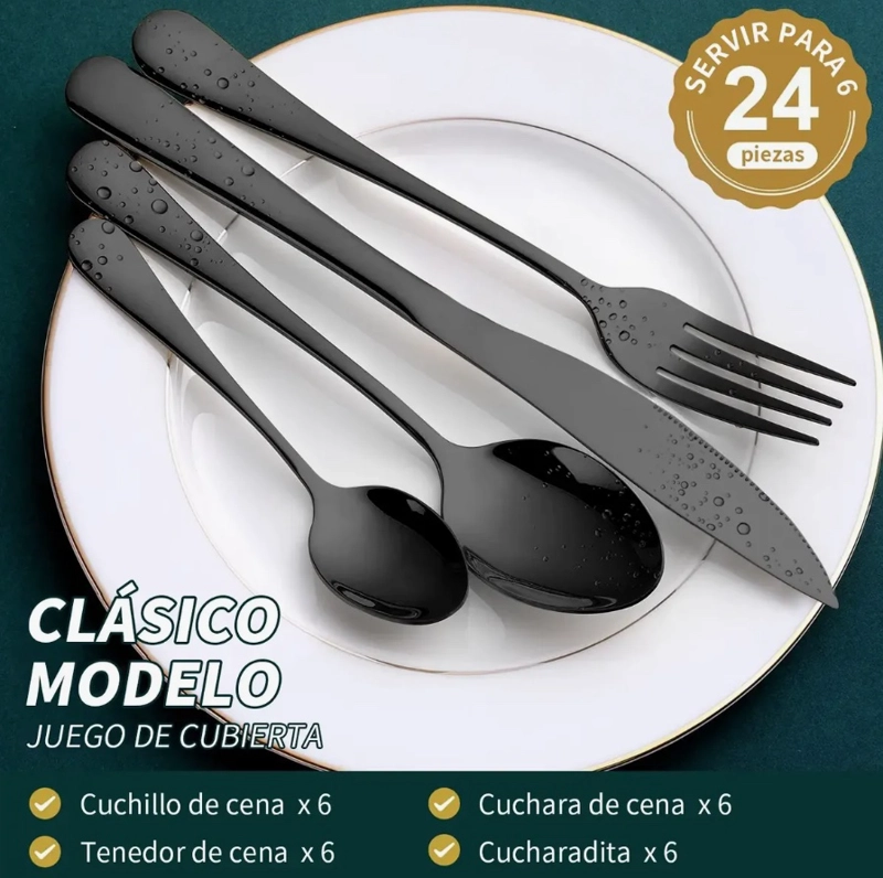 SET 24 PIEZAS CUCHILLERIA DE LUJO - 3