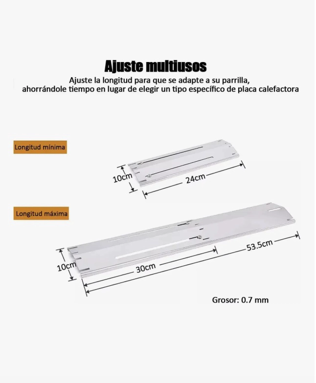 DIFUSOR DE FUEGO AJUSTABLE DE CALOR - 2