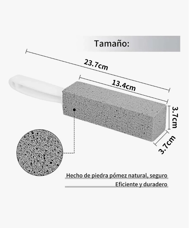 10 LIMPIADOR INODORO WC PIEDRAS POMEZ - 2