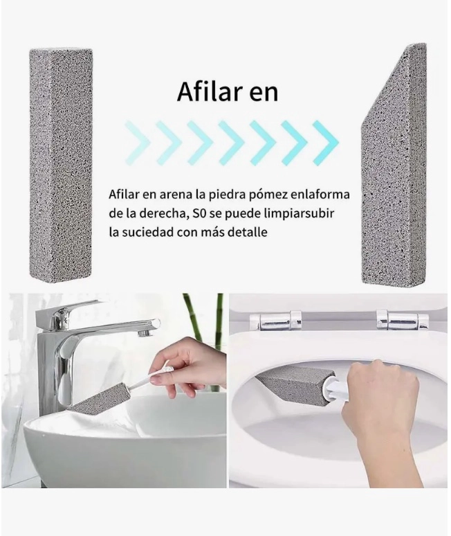 10 LIMPIADOR INODORO WC PIEDRAS POMEZ - 3