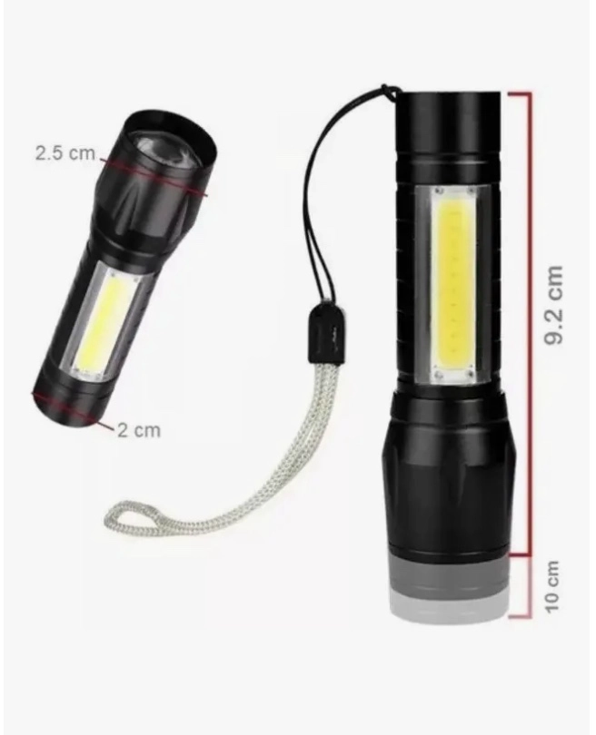 2X MINI LINTERNA LED TACTICA LINTERNA RECARGABLE - 5