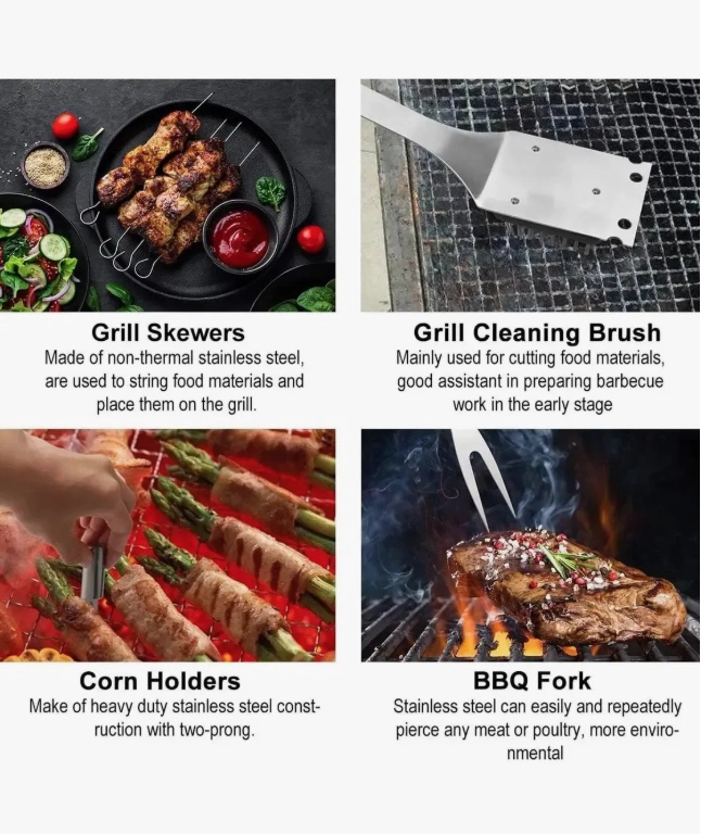 JUEGO UTENSILIOS PARA PARRILLA 29PCS - 3