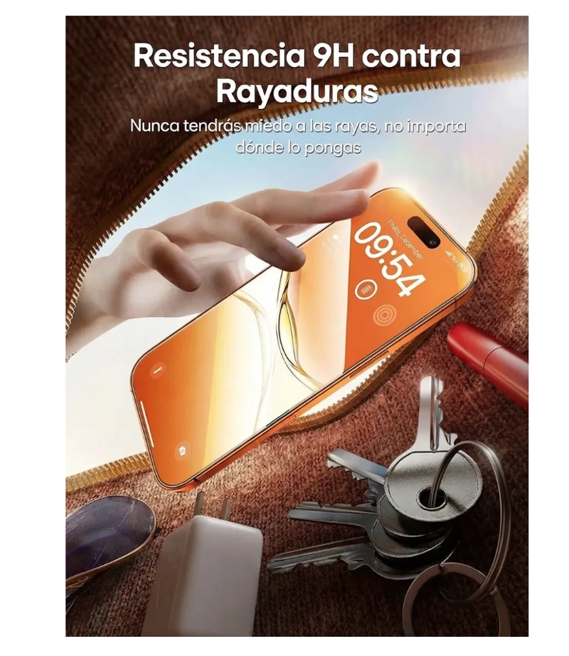 LAMINA MICA DE PANTALLA PARA IPHONE 17 PRO,PRO MAX,17 - 5
